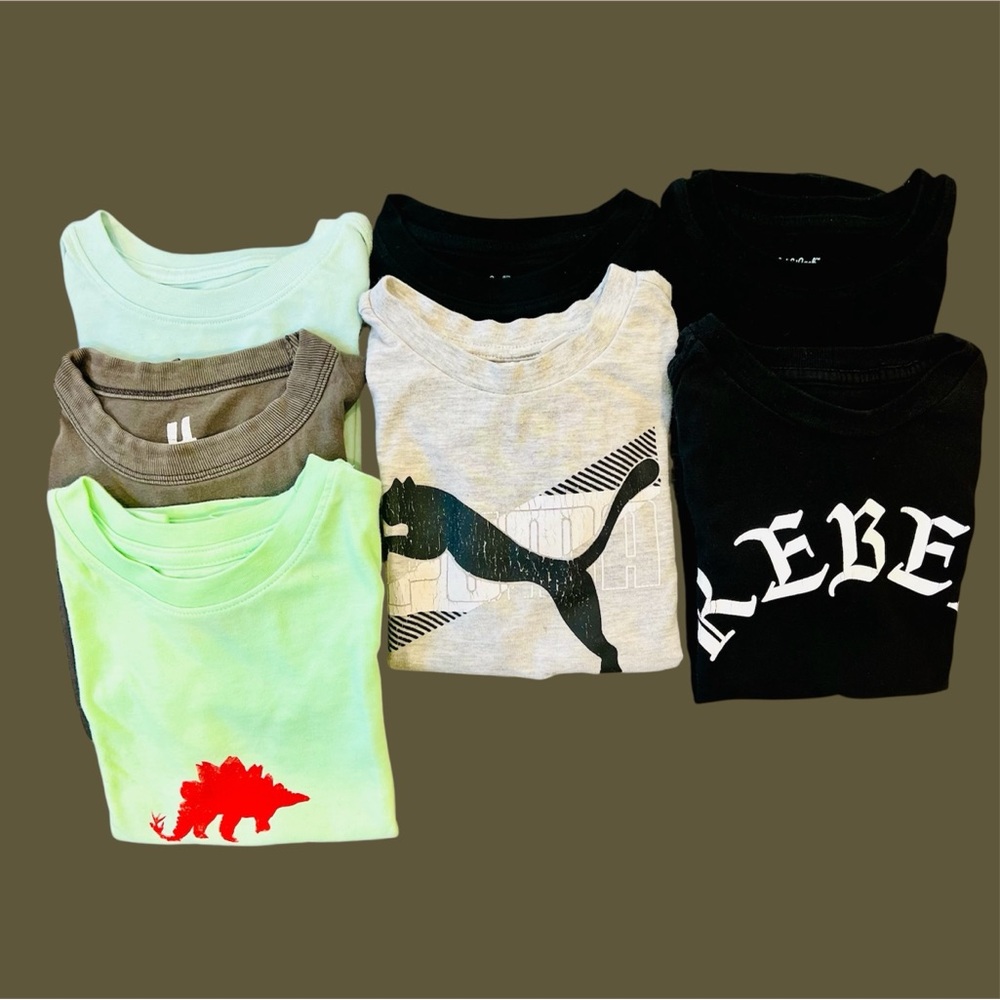 7 Toddler Boy Tee Shirts | 4T | Preowned